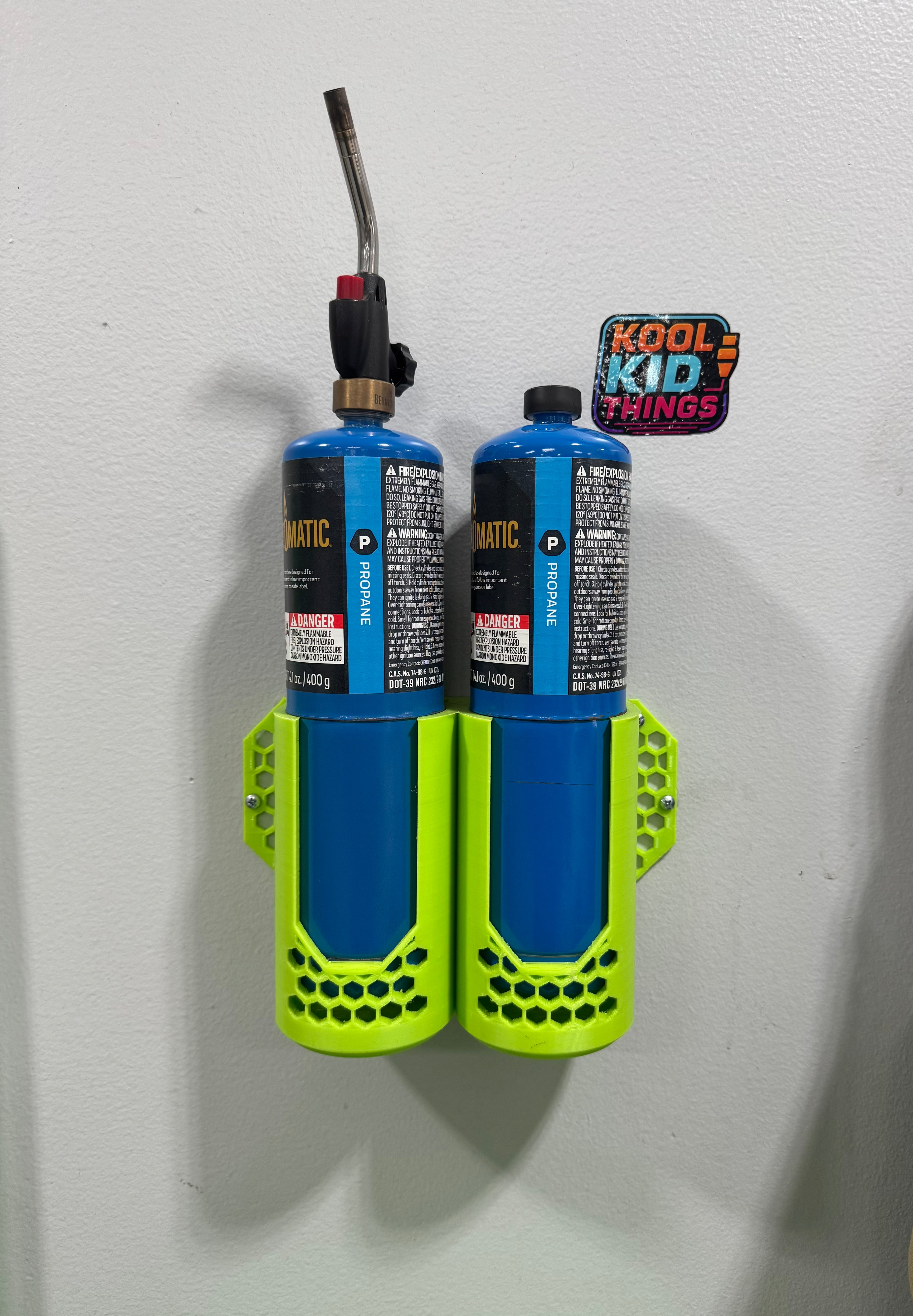 Propane/Map Torch 3D printed wall mount