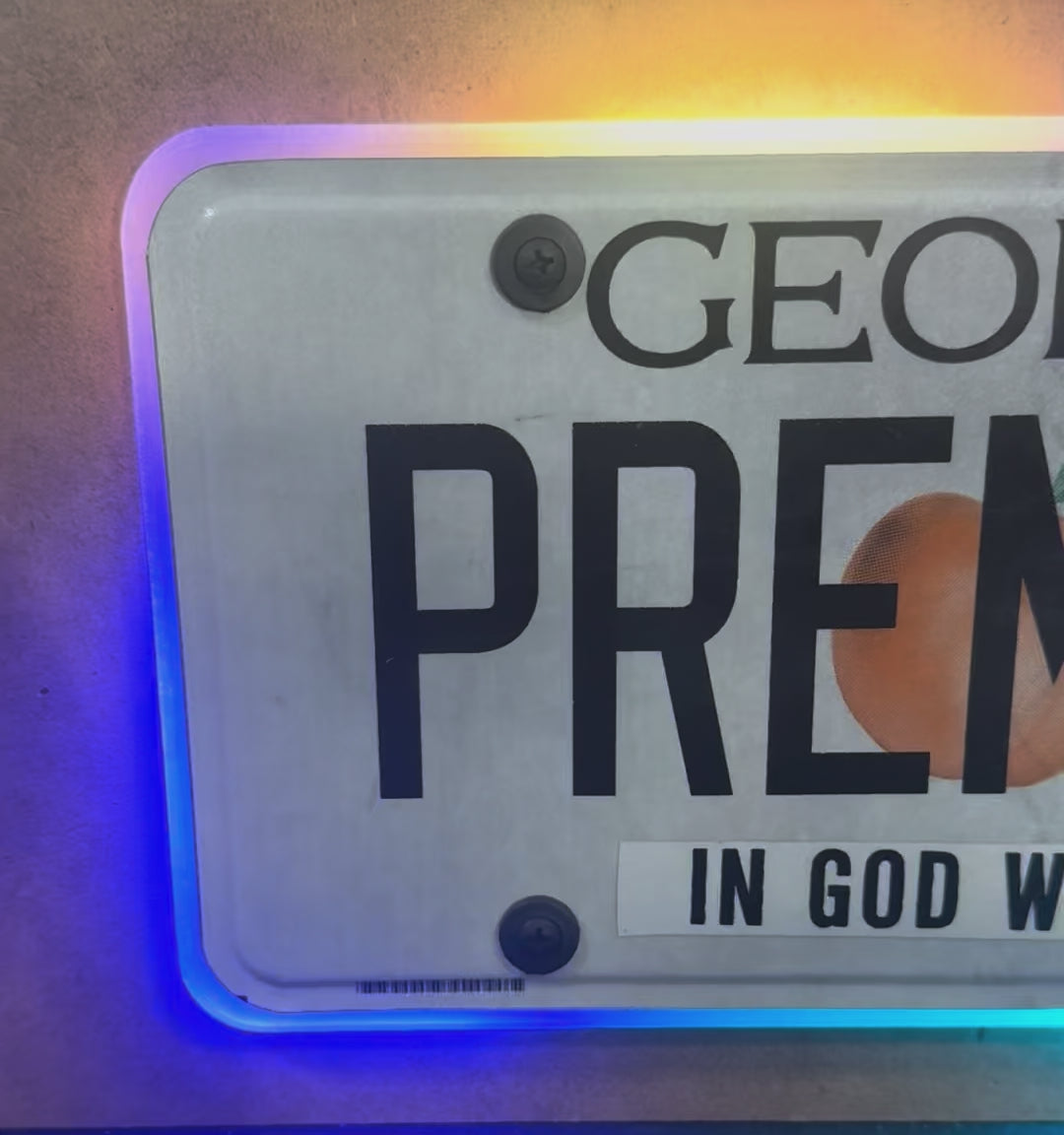 RGB License Plate